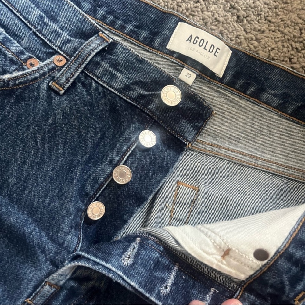 Agolde Parker Long Shorts - Picture 6 of 13